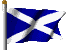 This is the Flag of St. Andrews, the patron saint of Scotland