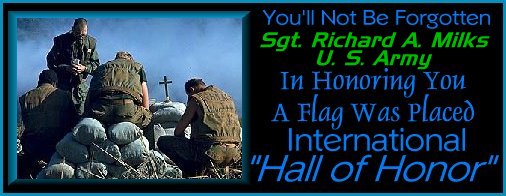 Richard Milks Tribute, Go to the Hall of Honor